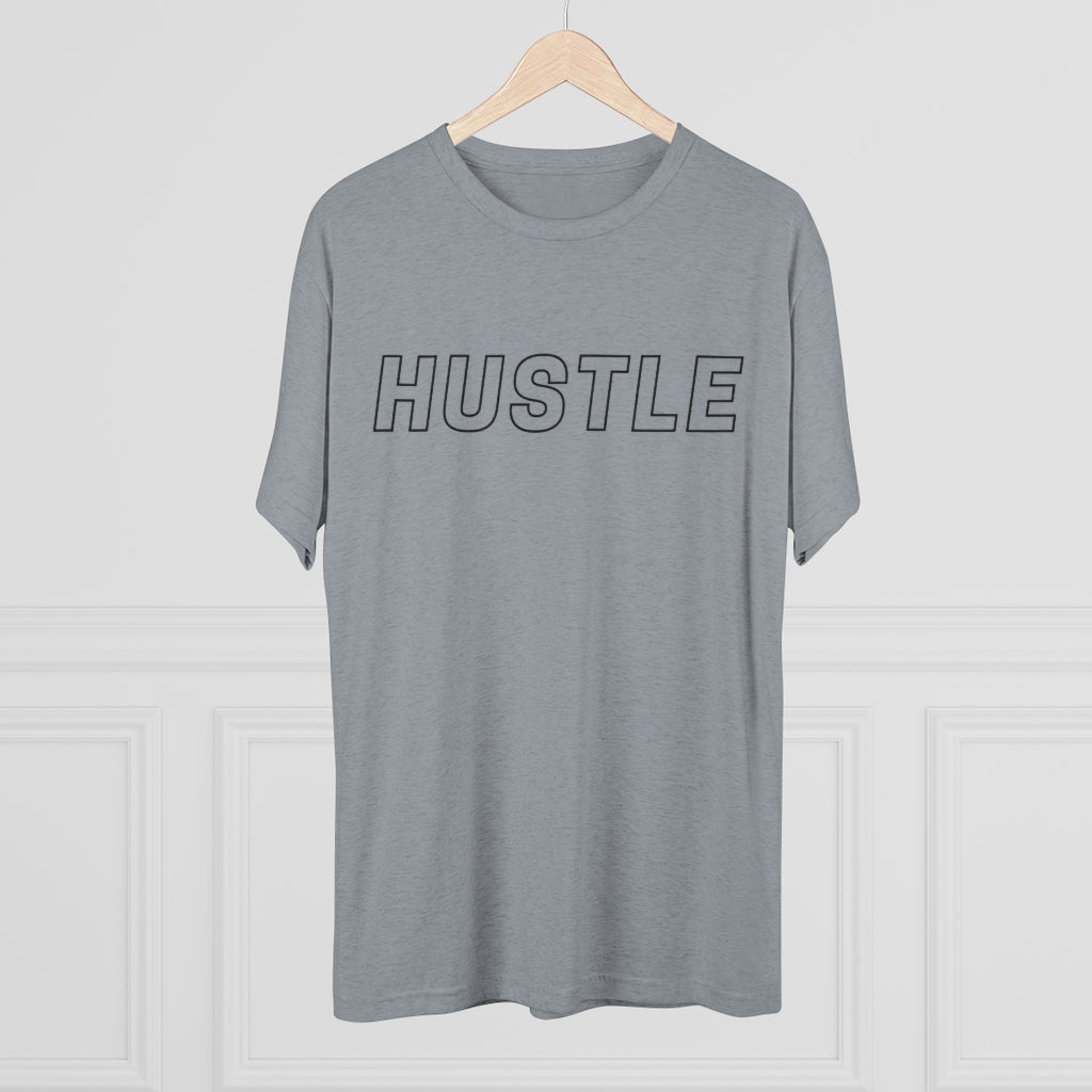 Hustle Black Tri-Blend Crew Tee