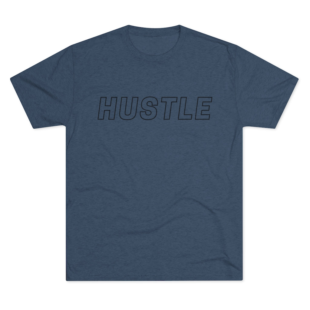 Hustle Black Tri-Blend Crew Tee