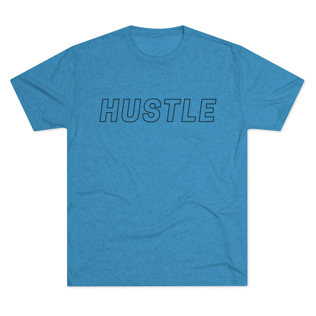 Hustle Black Tri-Blend Crew Tee