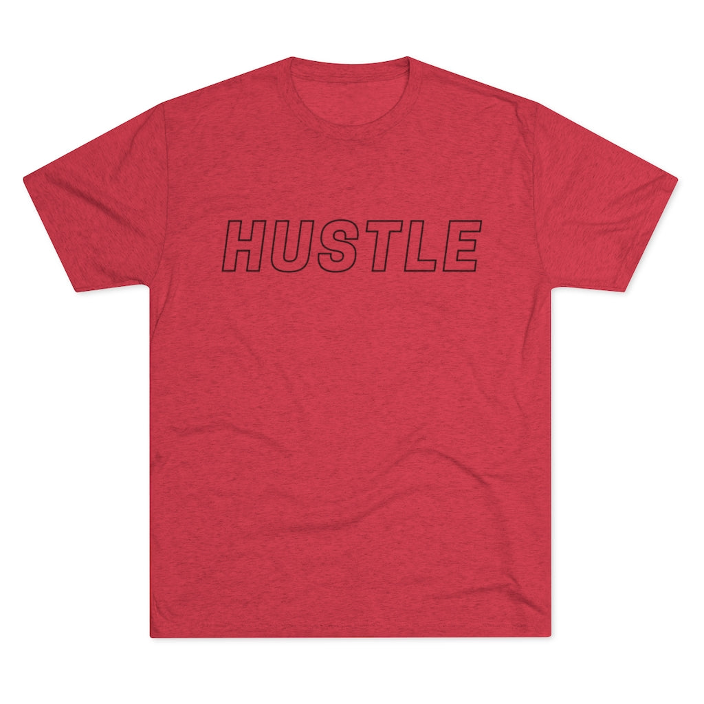 Hustle Black Tri-Blend Crew Tee