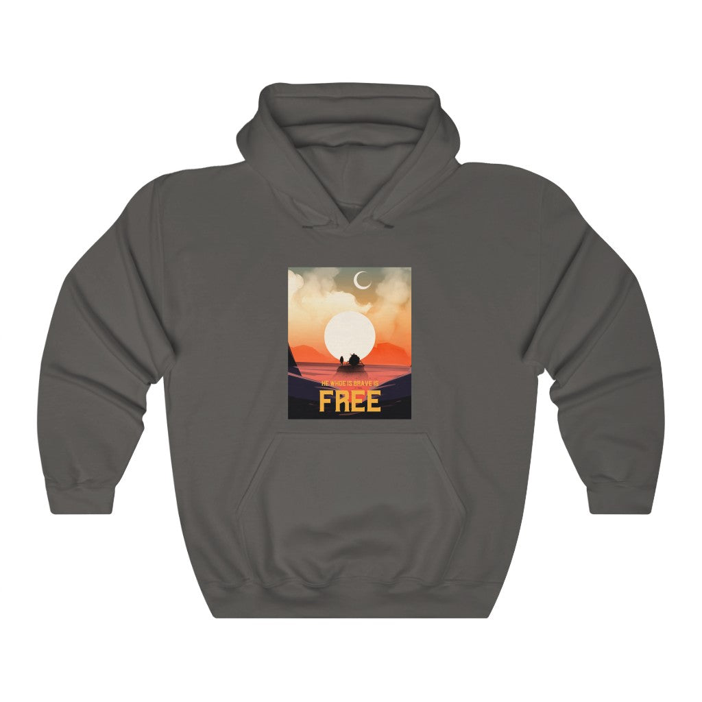 He who is brave is free - Hoodie