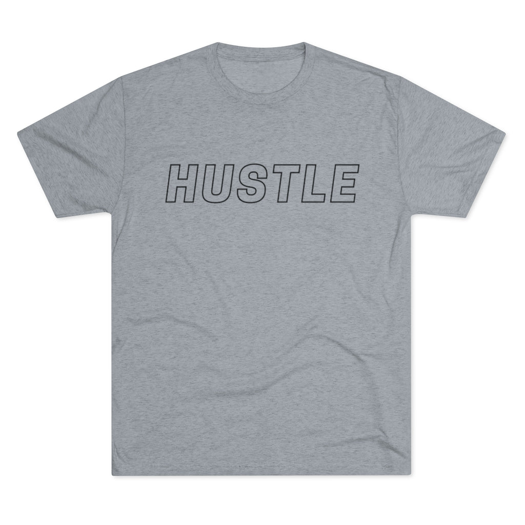 Hustle Black Tri-Blend Crew Tee