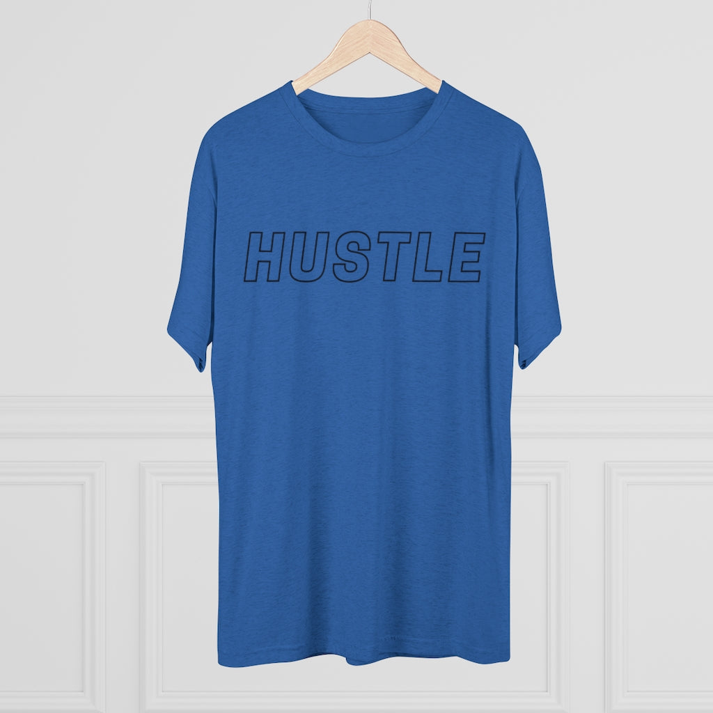 Hustle Black Tri-Blend Crew Tee