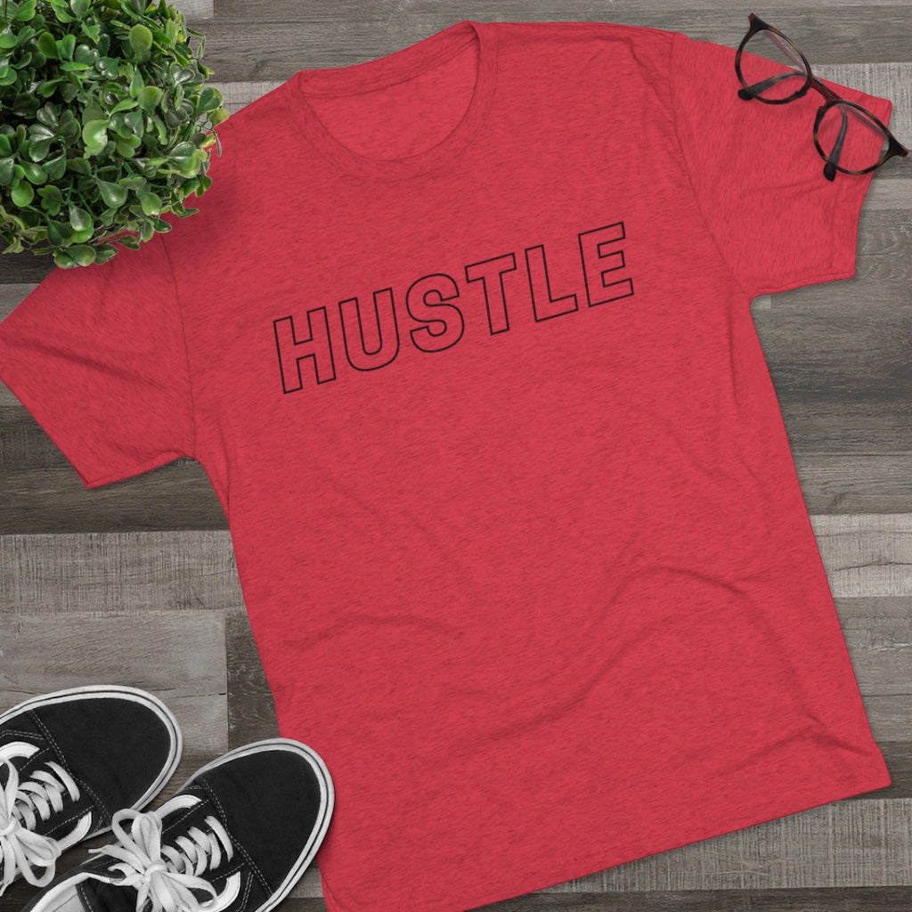 Hustle Black Tri-Blend Crew Tee