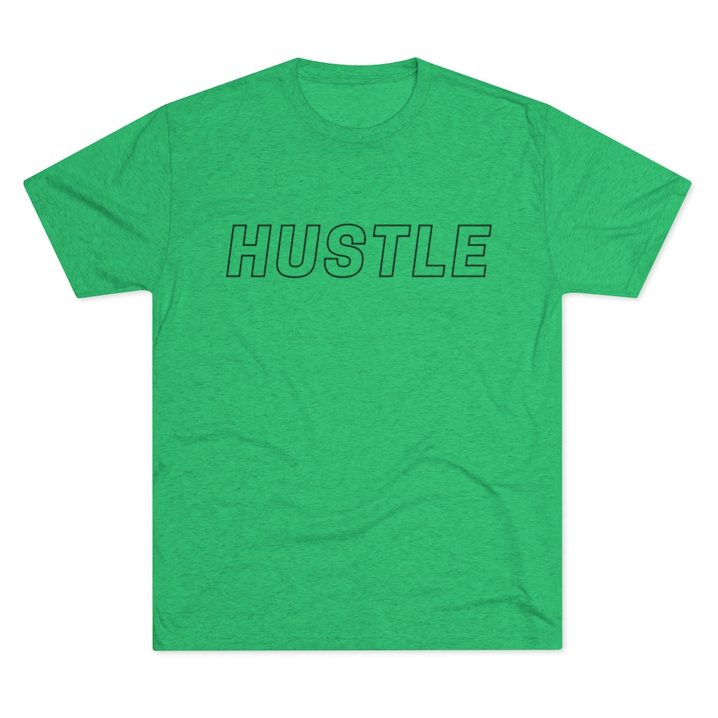 Hustle Black Tri-Blend Crew Tee