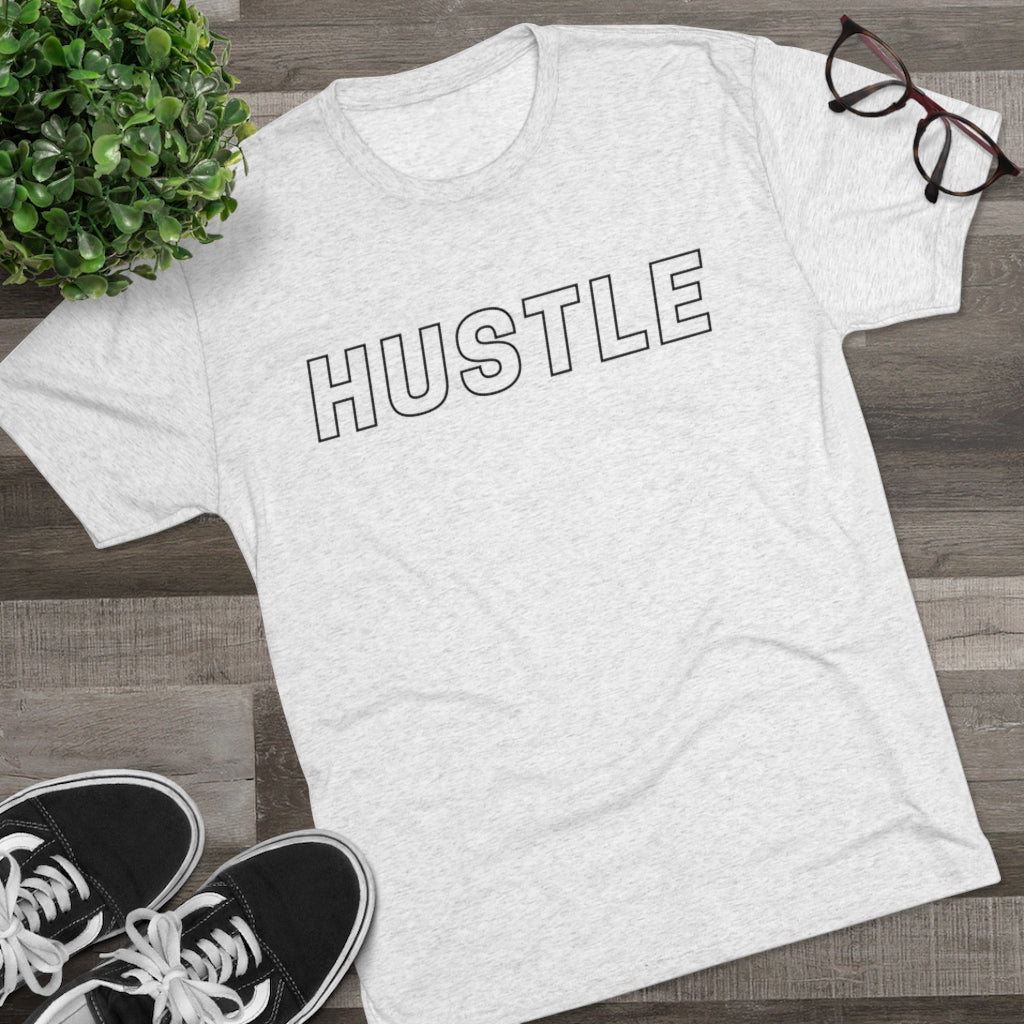 Hustle Black Tri-Blend Crew Tee