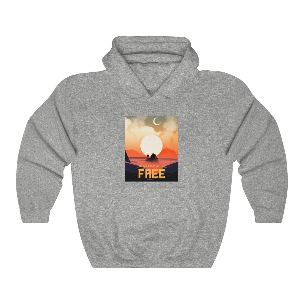 He who is brave is free - Hoodie