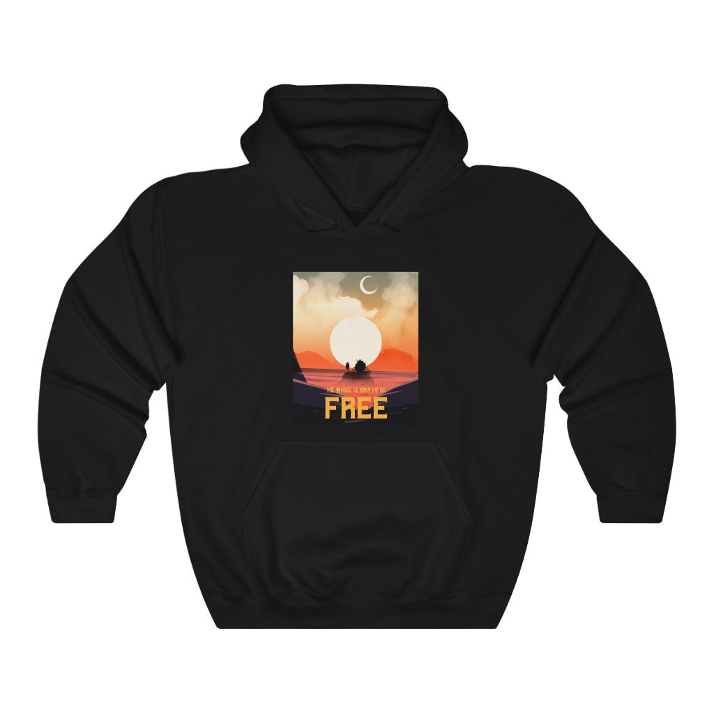 He who is brave is free - Hoodie