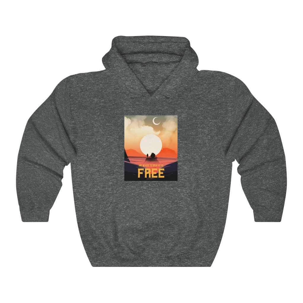 He who is brave is free - Hoodie